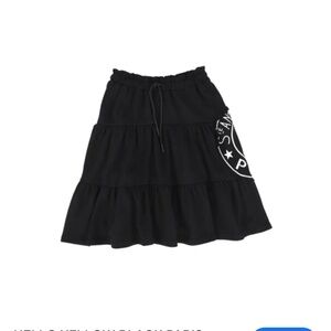 Girls HELLO YELLOW BLACK PARIS PRINT SWEAT skirt